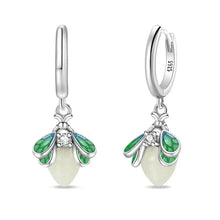 Créoles en argent sterling luciole Magical Glow