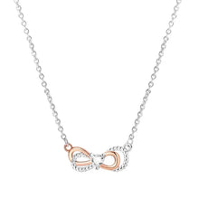 Collier pendentif Nœud Infini en argent sterling Amour Éternel