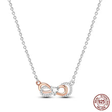 Collier pendentif Nœud Infini en argent sterling Amour Éternel