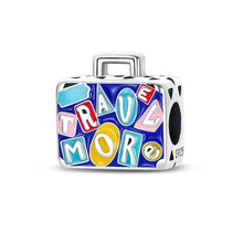 Charm Valise en Argent Sterling Rêve du Grand Voyageur