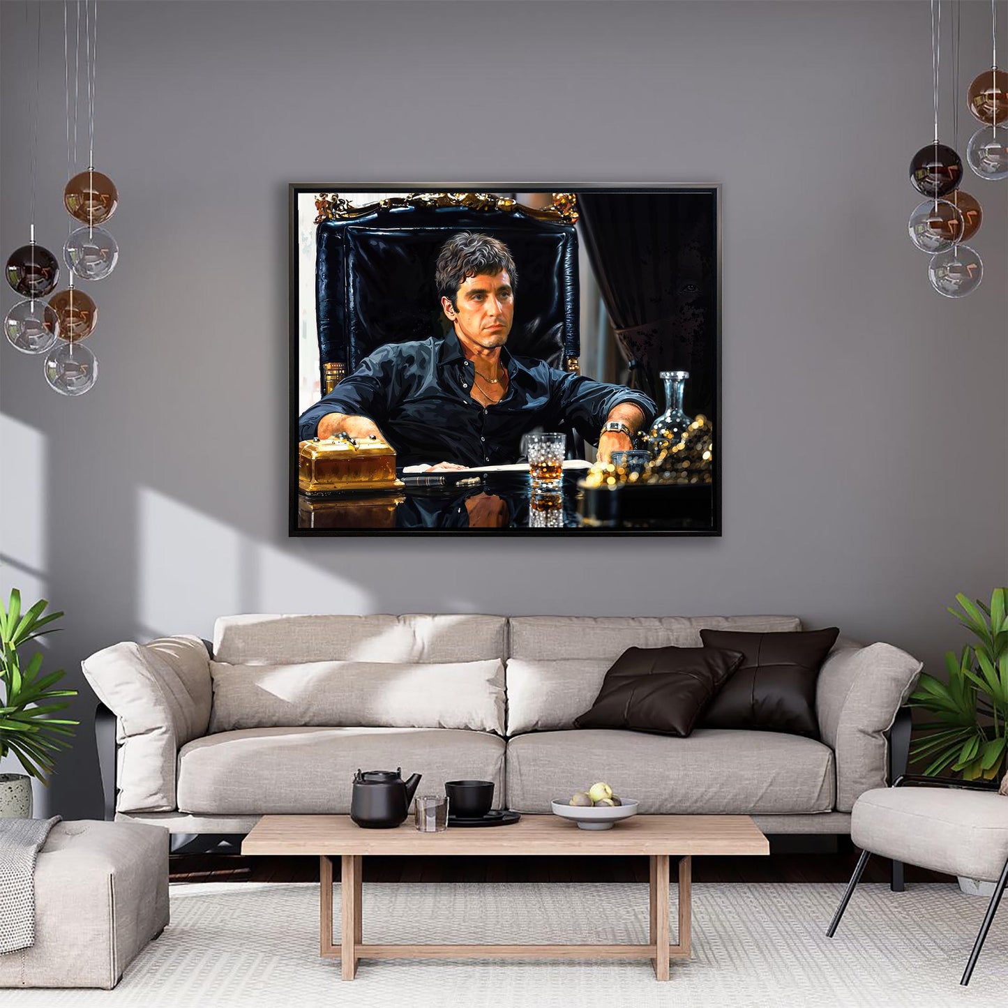 Décoration murale art Scarface - Scène de film