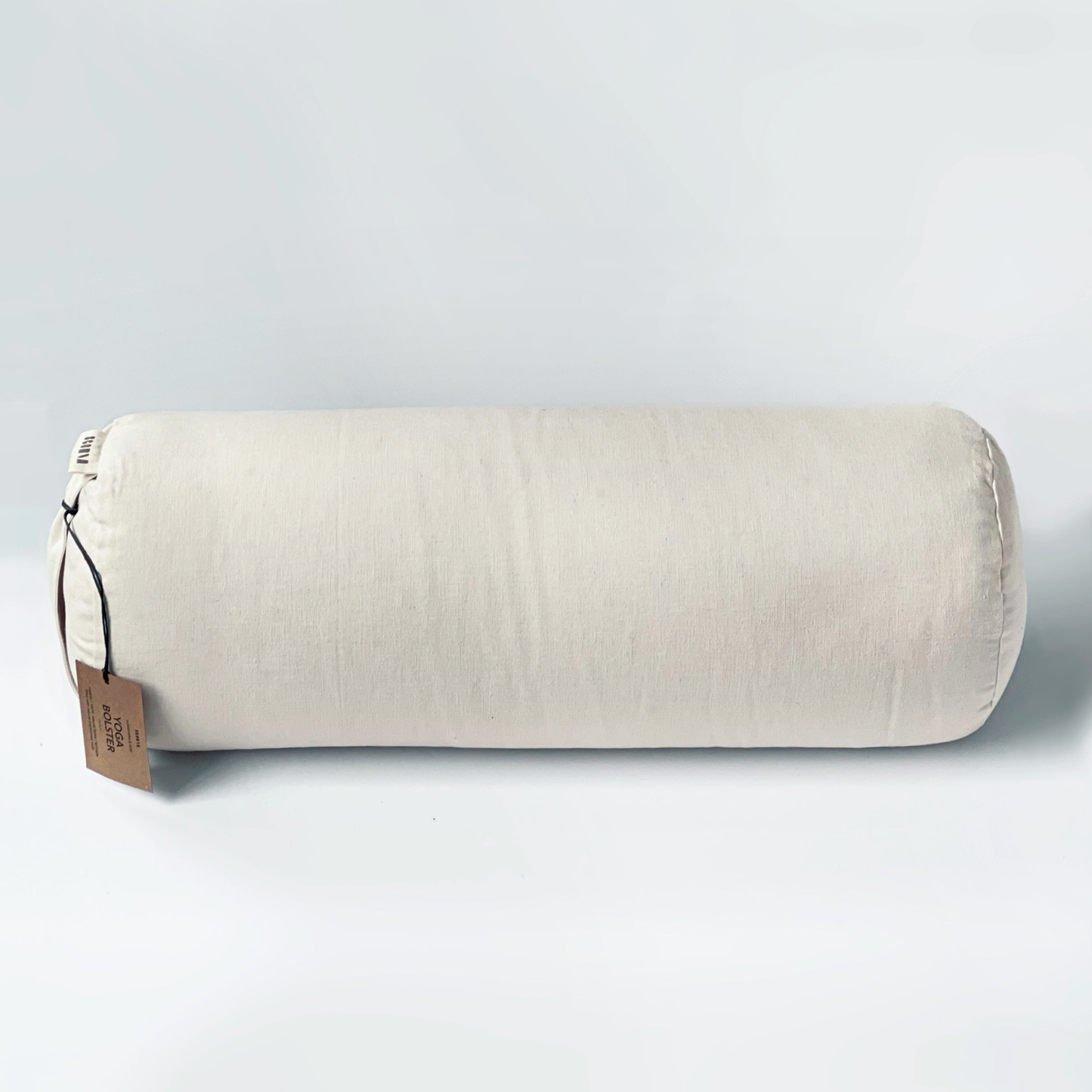 Traversin de yoga rond | Naturel et biologique | Blanc ivoire