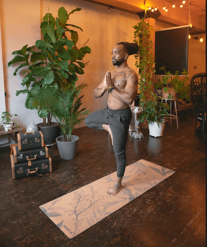 Tapis de yoga Blossom en liège | 4,5 mm