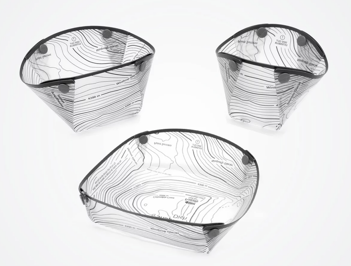Fozzils Snapfold Solo Pack 3-Piece Fold Flat Tableware Set