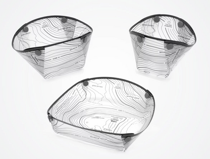 Fozzils Snapfold Solo Pack 3-Piece Fold Flat Tableware Set