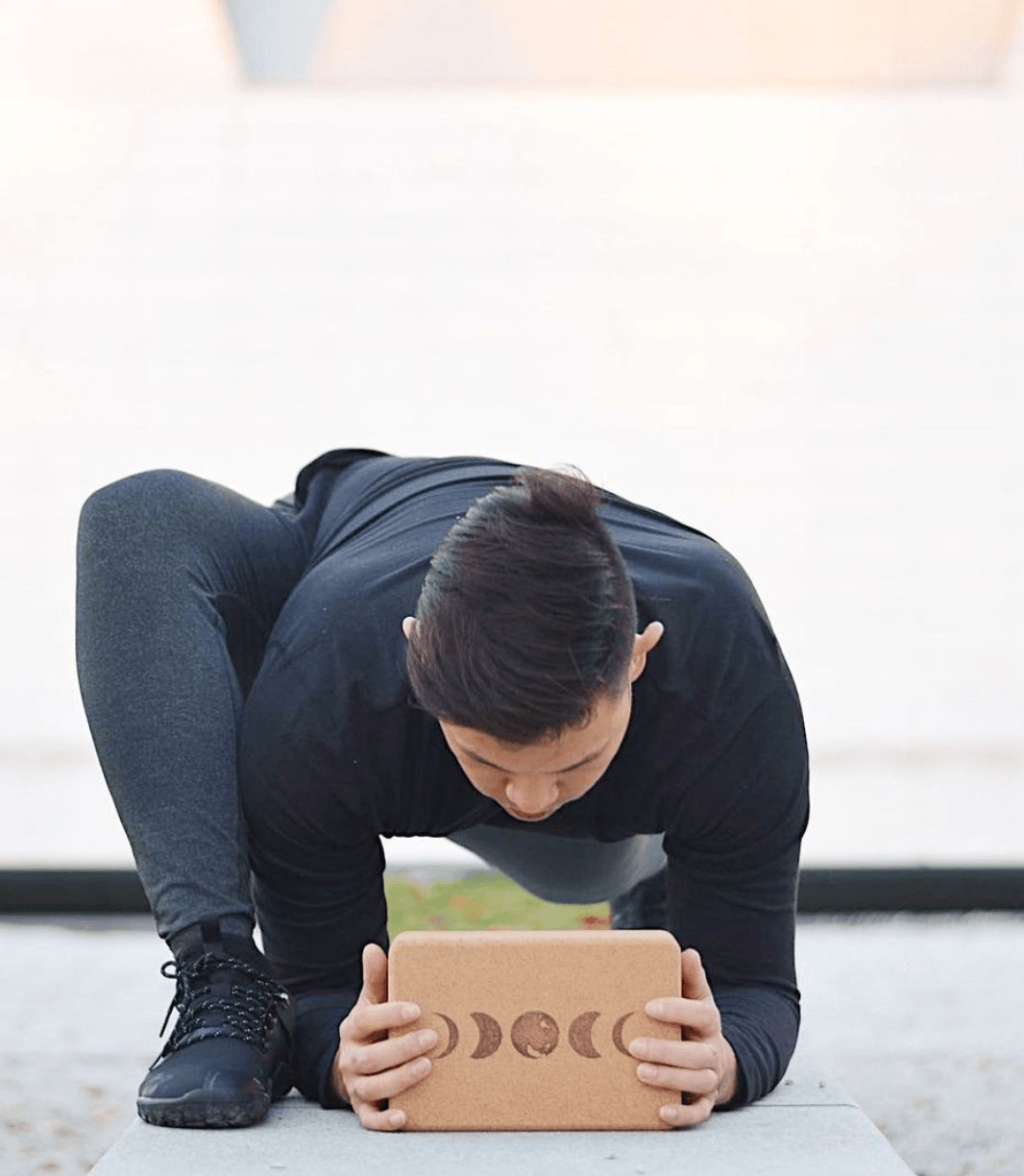 Pair of Moon Cork Yoga Blocks | Original | 4"x6x9"
