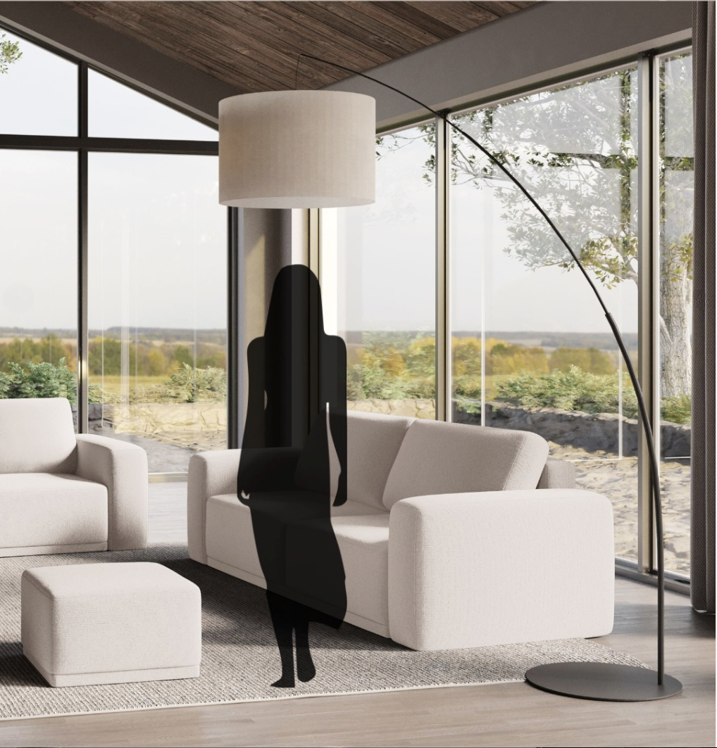 Lampadaire extra large MOBY Beige