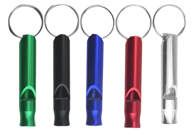 Aluminum Pea-less Whistles LARGE - SINGLE