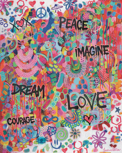 Pink Graffiti | 250 Piece Puzzle | Kids & Adults | Designed in Canada by Jasmine Dhillon