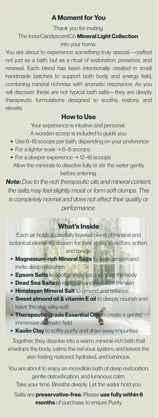 SACRED GROVE | Grounding forest magnesium & mineral rich bath salts | Foot soaks