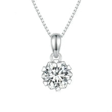 Collier pendentif en argent sterling avec moissanite 1 carat Stellar Shine