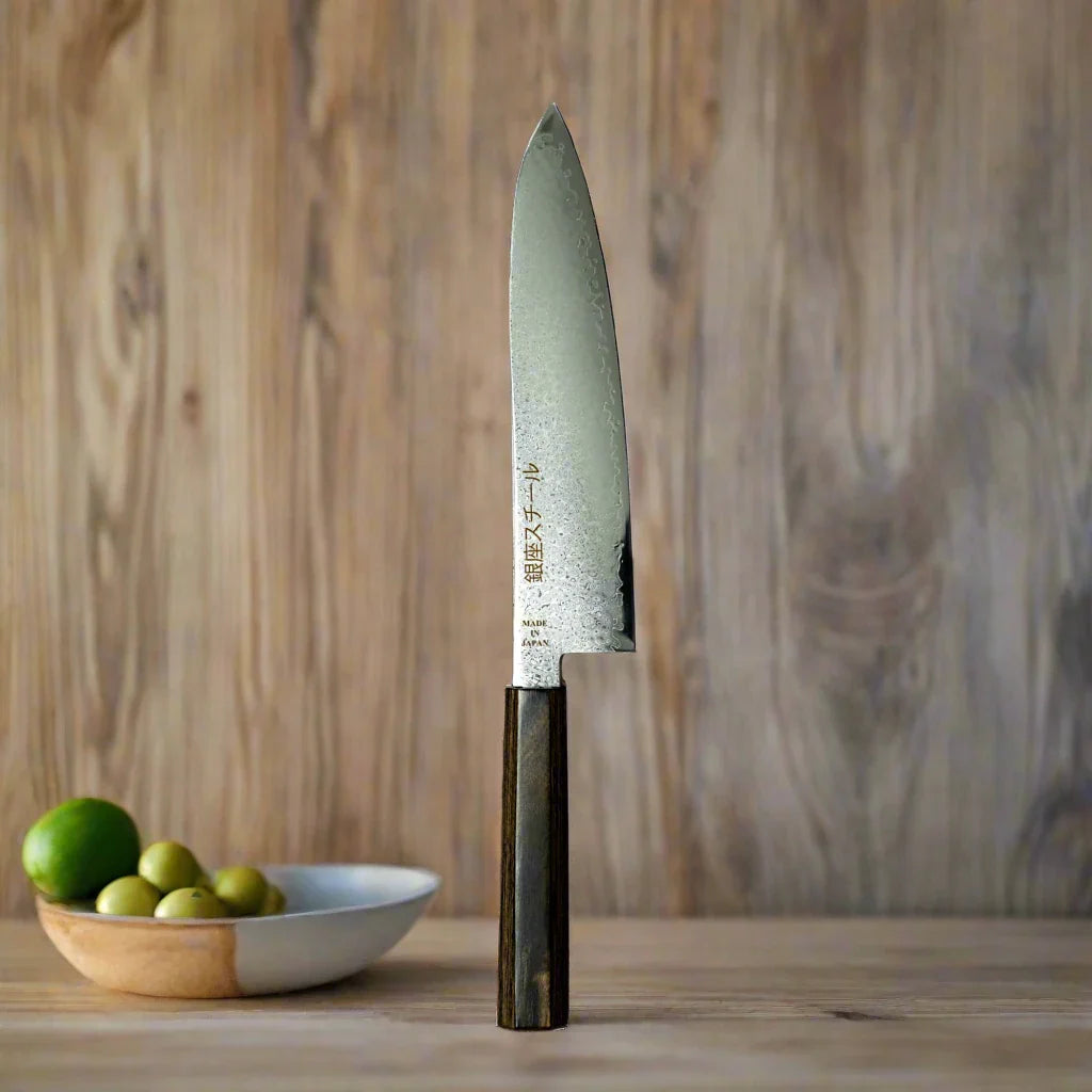 Série Seiryū (青龍) - Couteau de chef 210mm en acier Damas VG10