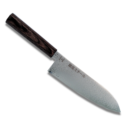 Série Seiryū (青龍) - Couteau Santoku 180 mm en acier Damas VG10