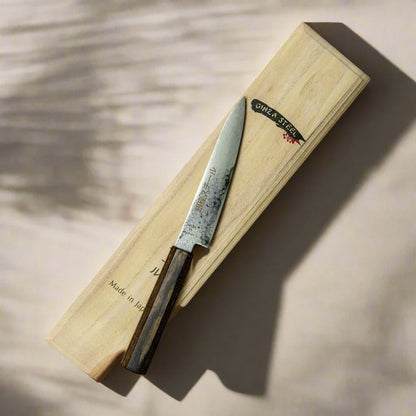 Série Seiryū (青龍) - Couteau d'office 150 mm en acier Damas VG10