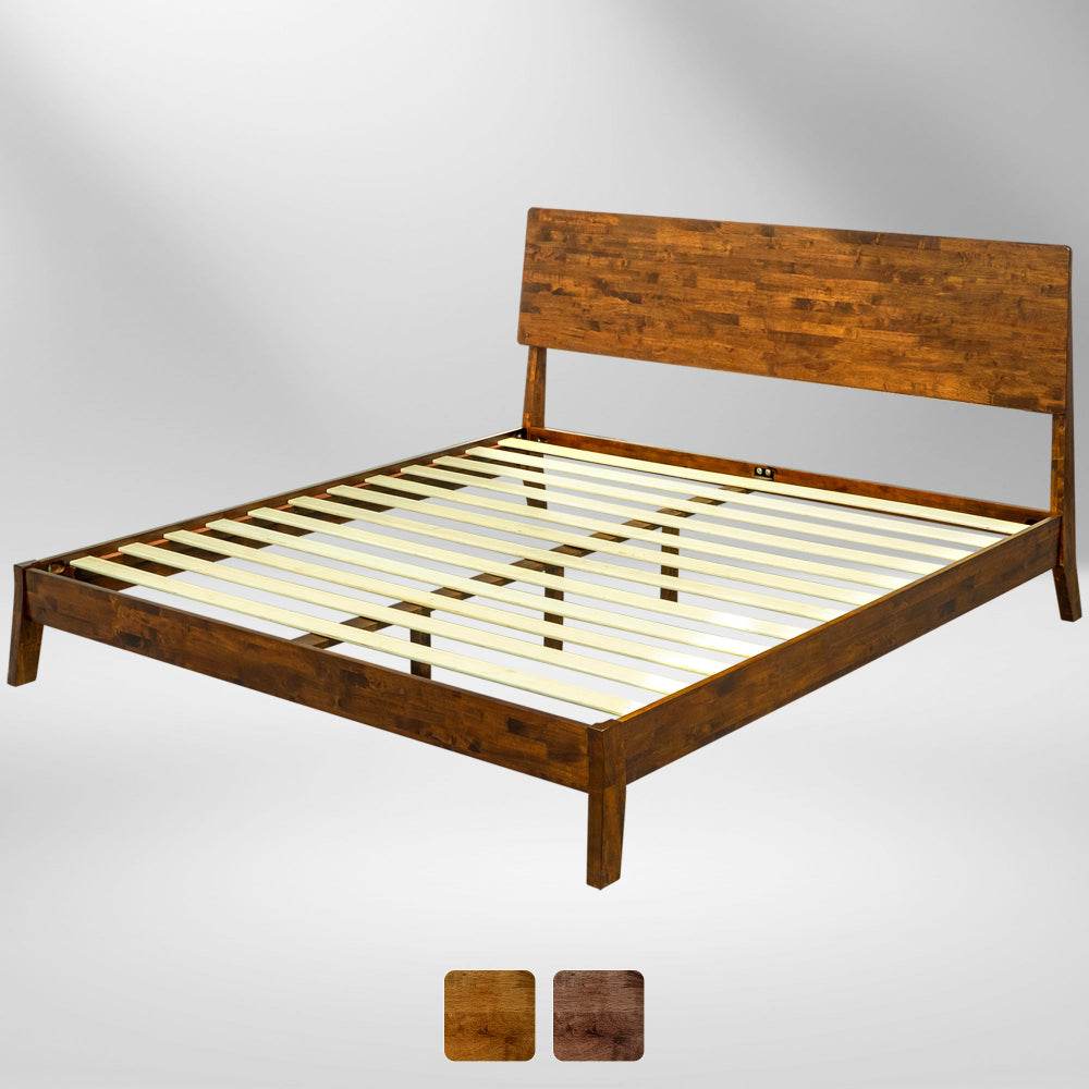 Cadre de lit plateforme en bois Serenity Deluxe