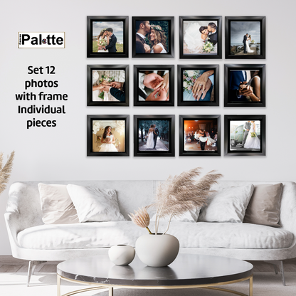 Impression sur toile – Lot de 12 carrés encadrés
