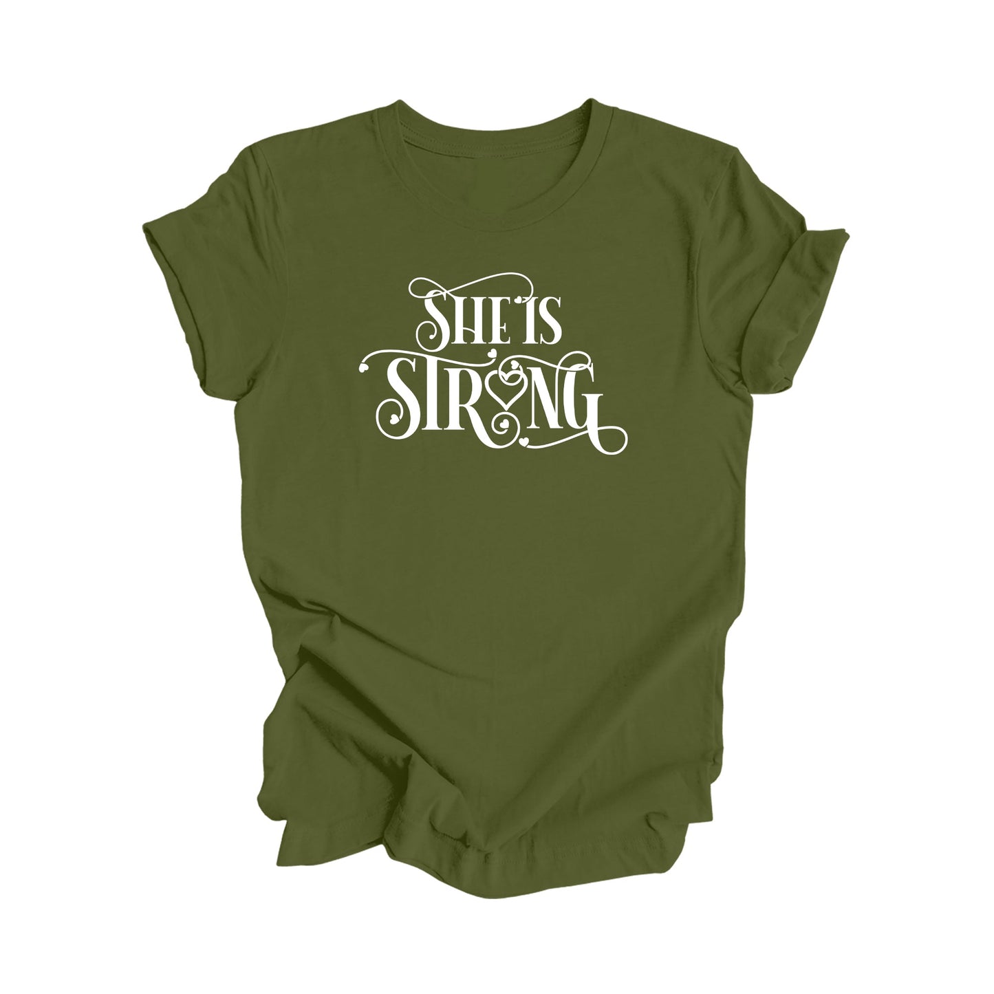 She Is Strong - Positive Quote Shirt, Inspirational Shirt, Motivational Shirt, Girl Power Shirts, Women Empowerment T-shirt, Gift For Her - Inspired X