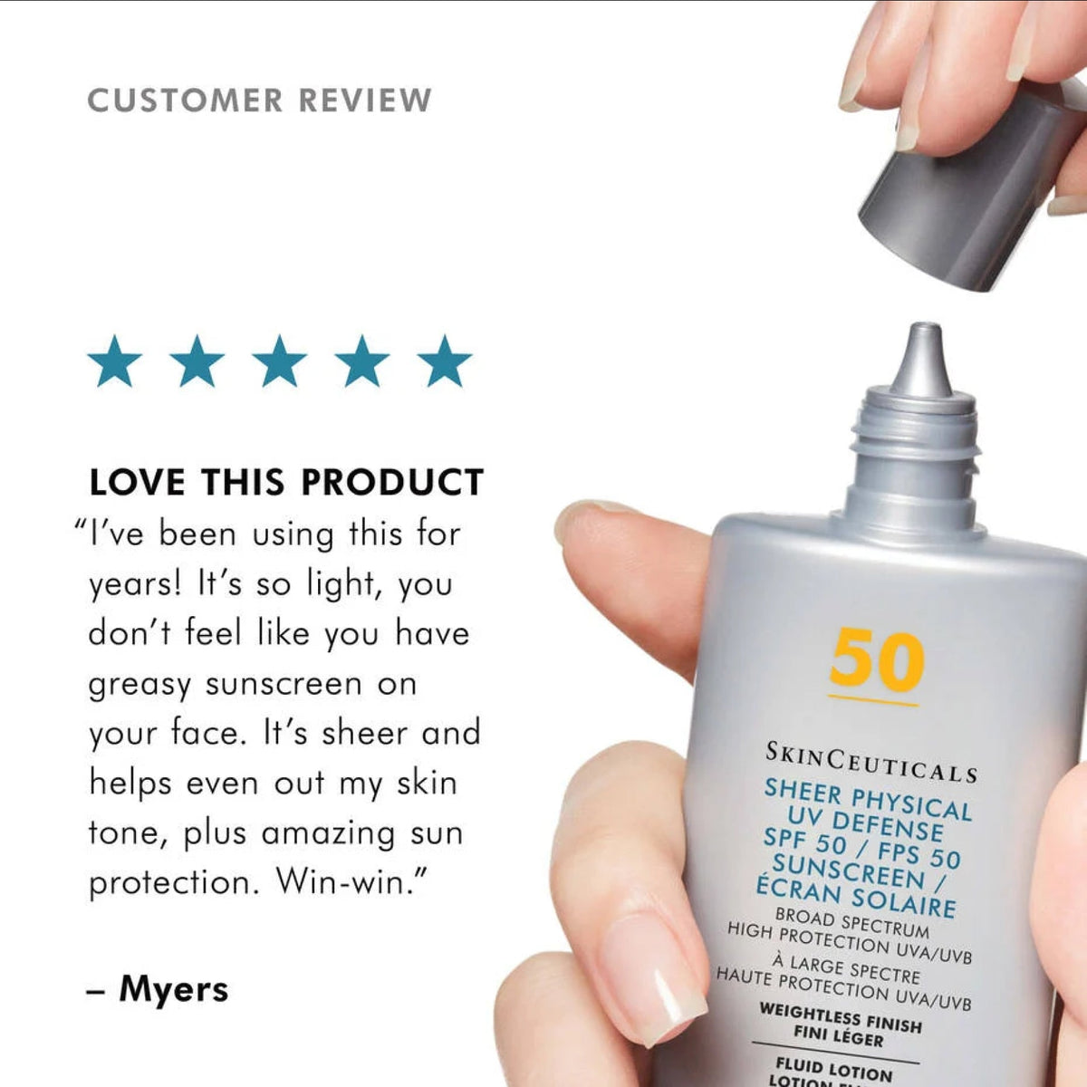 SkinCeuticals Sheer Physical UV Defense SPF 50