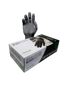 Gants en nitrile noirs de 5 mil