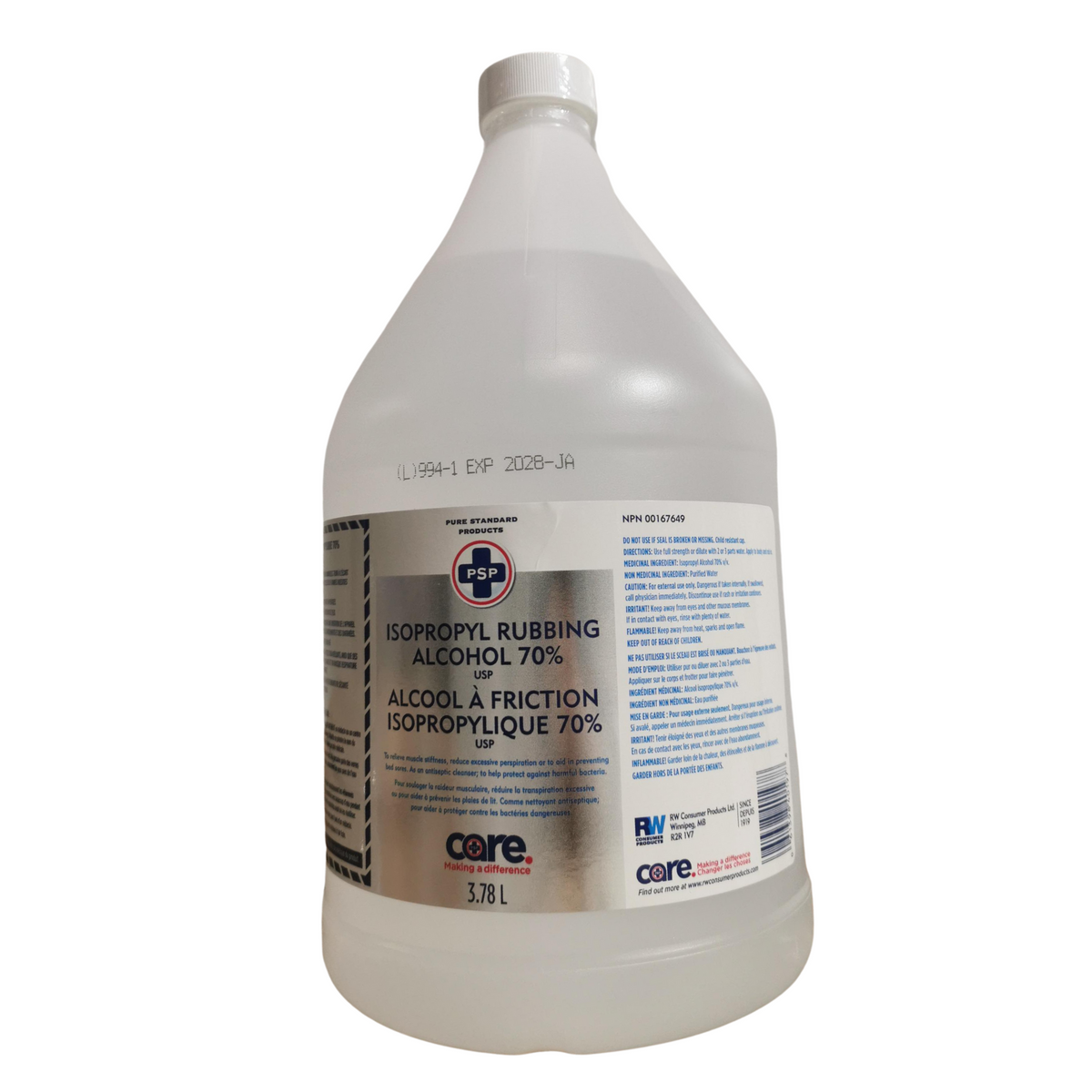 Isopropyl Alcohol 70% 3.78 Litre