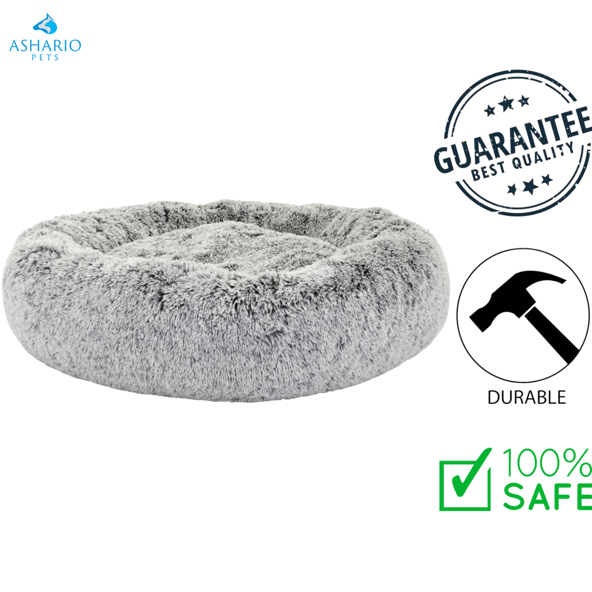 BuD'z - Calming Grey Dog Bed