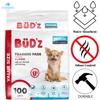 BuD'z - Disposable Regular Training Puppy Pads