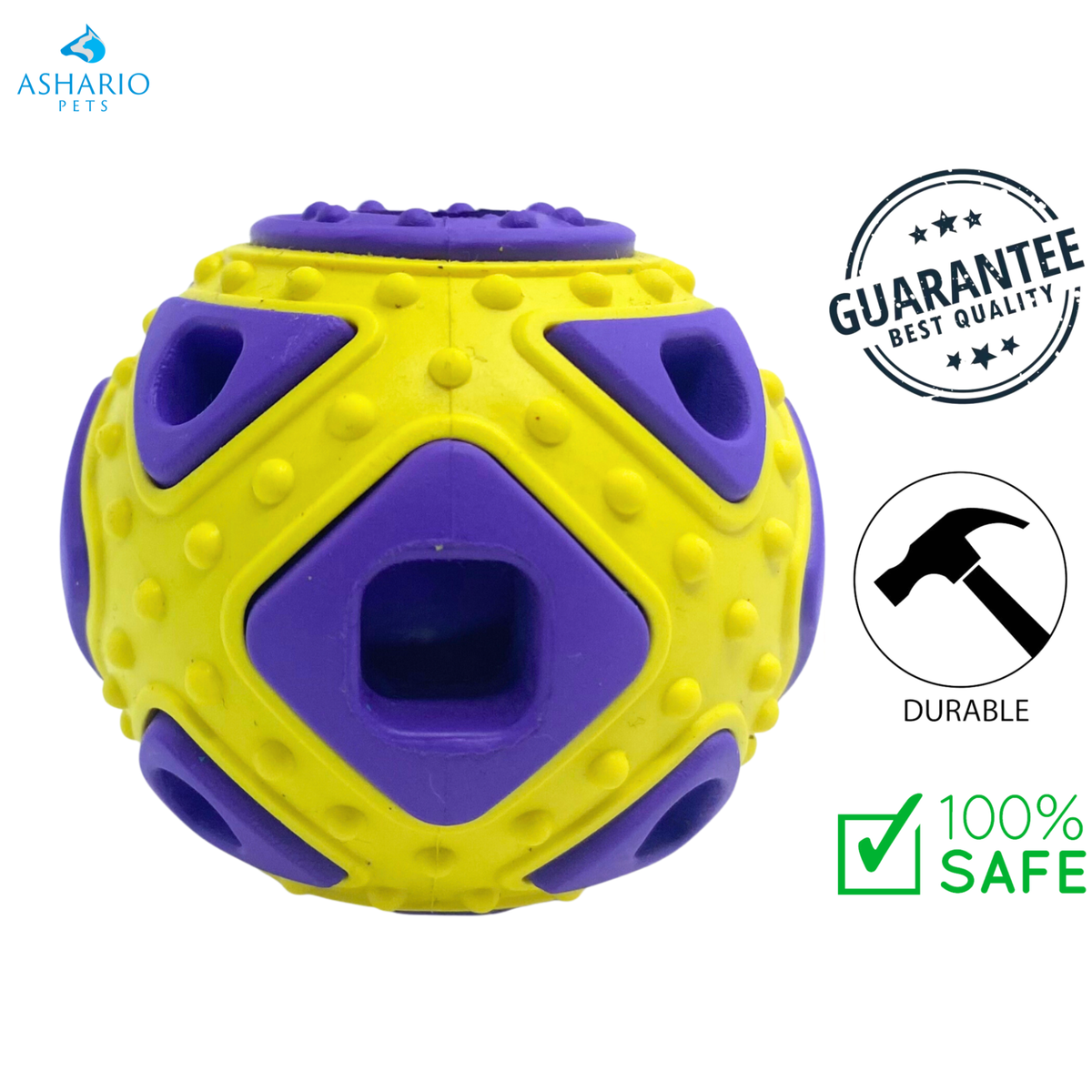 BuD'z - Rubber Astro Squared Dog Toy