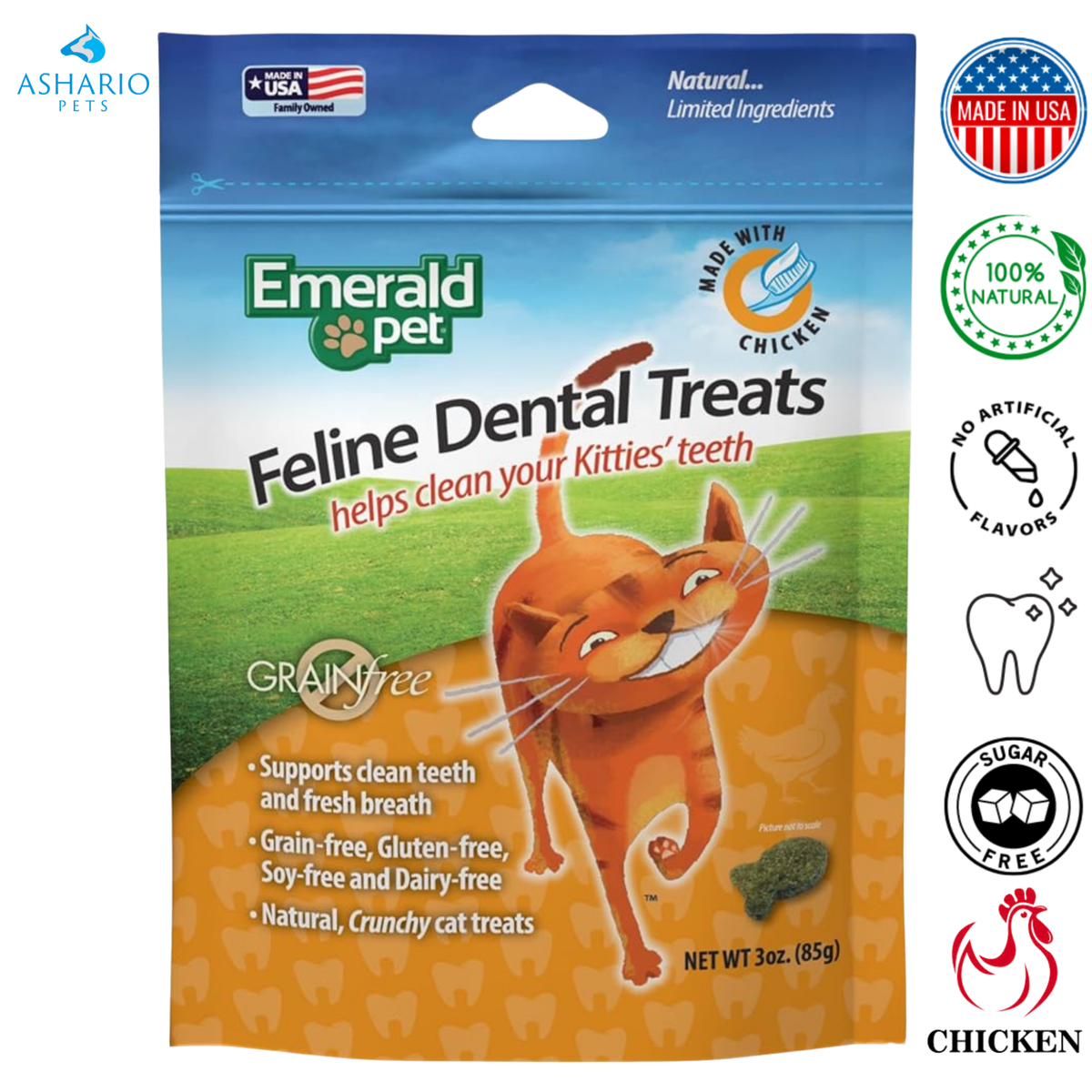 Emerald Pet - Chicken Dental Cat Treats