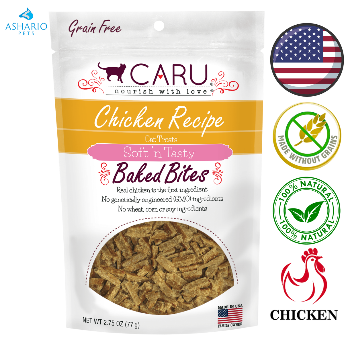 Caru - Chicken Bites Cat Treats