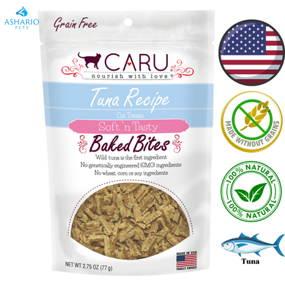 Caru - Soft & Tasty Bites Cat Treats - 3 Oz