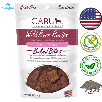 Caru - Soft & Tasty Bites Dog Treats - 3.75 Oz