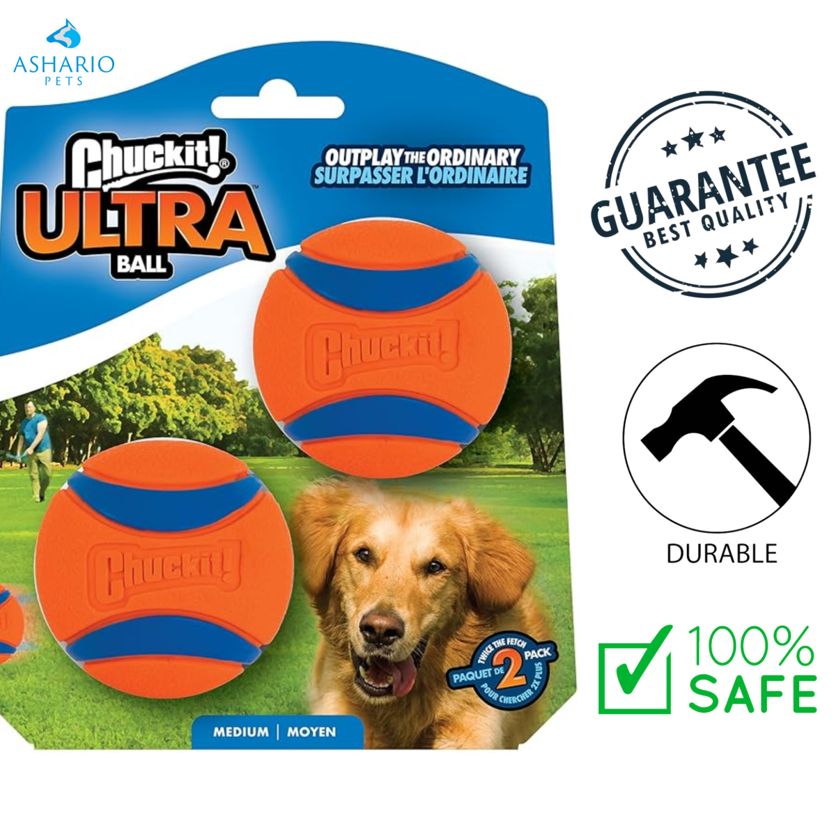 Chuckit! - Ultra Ball Medium Dog Toy