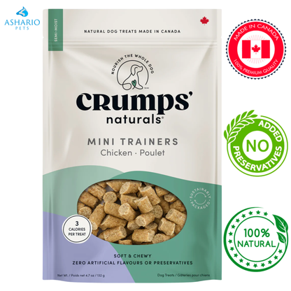 Crumps' Natural - Semi Moist Mini Trainers Chicken Dog Treats