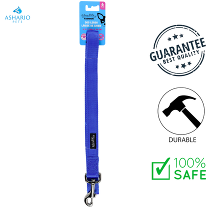 Riley & Rex - 4 Ft Solid Nylon Dog Leash