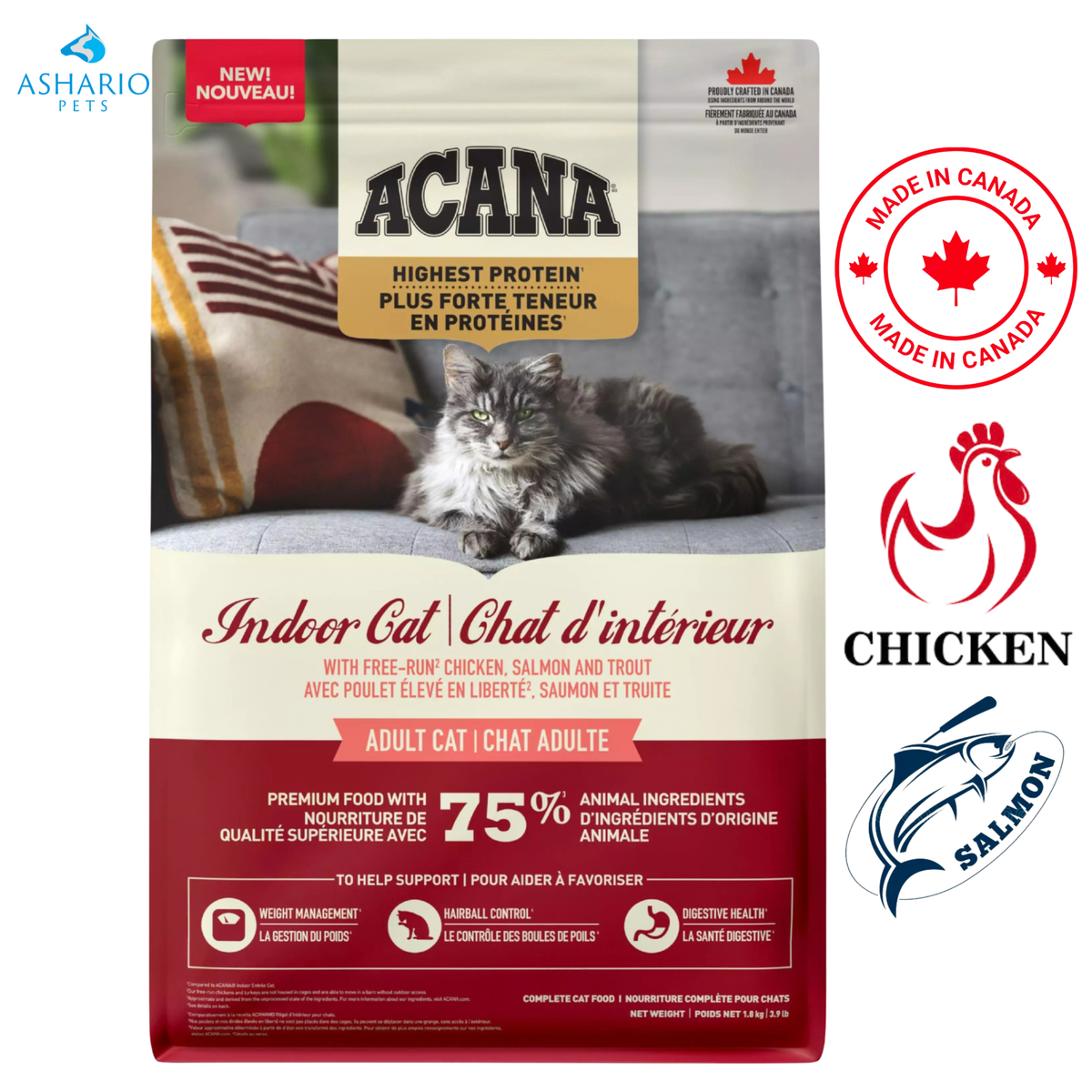 Acana - Highest Protein Indoor Adult Dry Cat Food