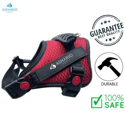 Ashario Pets - "TactiHarness Lite" Reflective No-Pull Design Harness - L