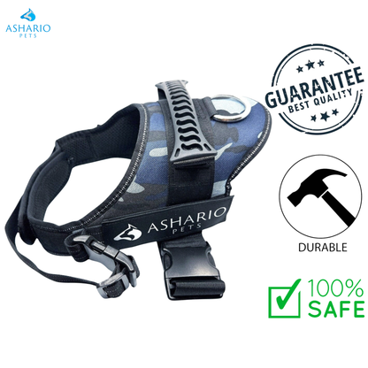 Ashario Pets - "TactiHarness" Reflective No-Pull Design Harness - M