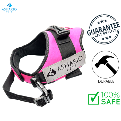 Ashario Pets - "TactiHarness" Reflective No-Pull Design Harness - M