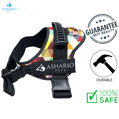 Ashario Pets - "TactiHarness" Reflective No-Pull Design Harness - S