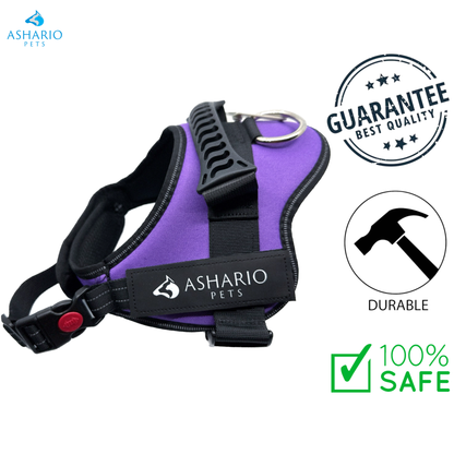 Ashario Pets - "TactiHarness" Reflective No-Pull Design Harness - M
