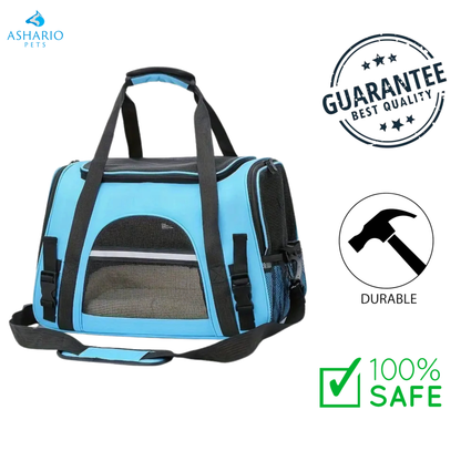 Ashario Pets - Ultra Comfort Portable Pet Travel Carrier Bag