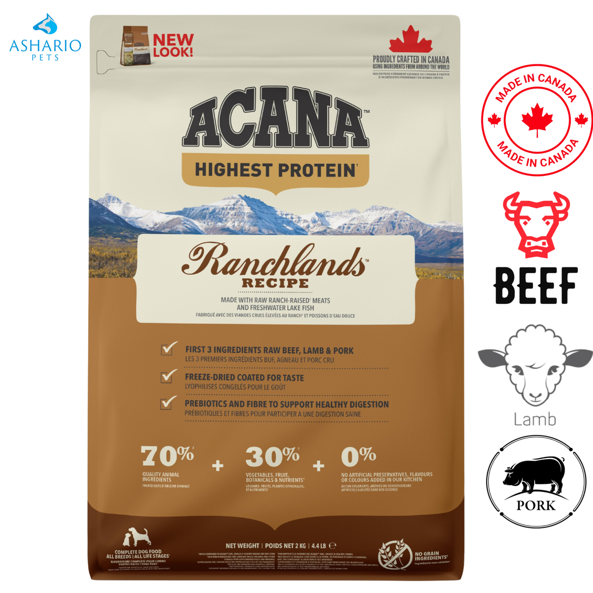 Acana - Ranchlands Adult Dry Dog Food
