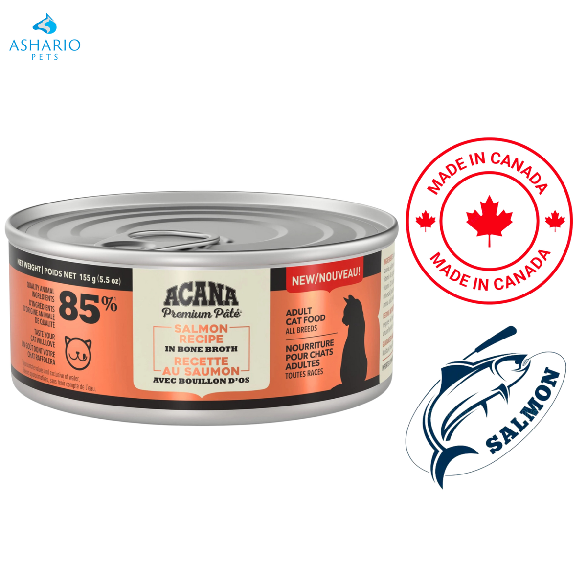 Acana - Salmon In Bone Broth Canned Cat Food