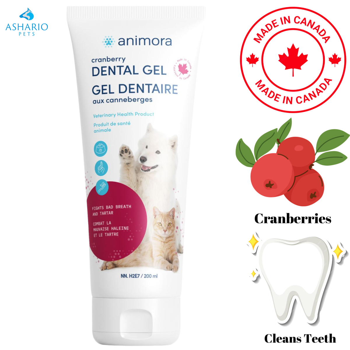 Animora - Cranberry Dental Gel For Pets