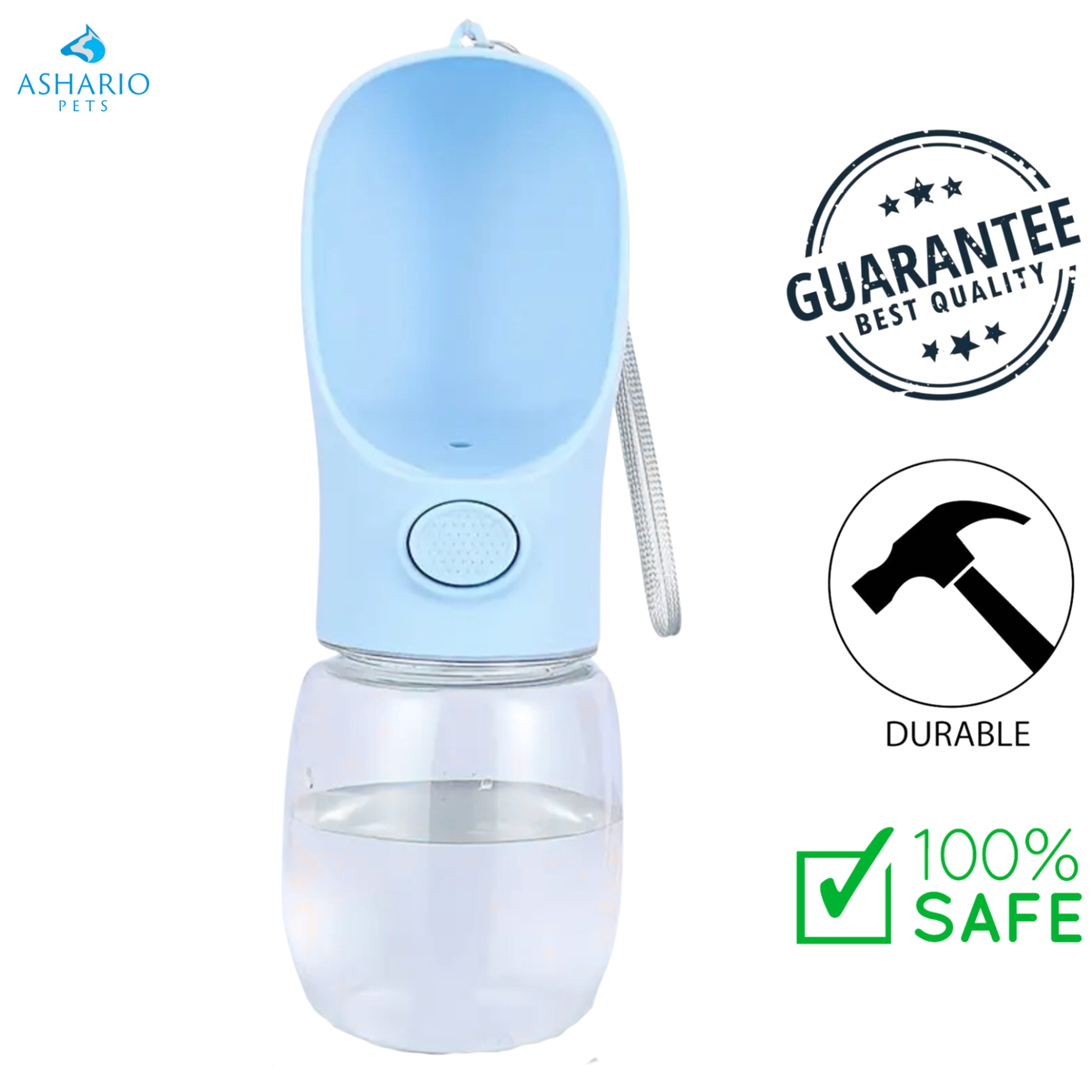 Ashario Pets - Portable Pets Water Bottle Dispenser