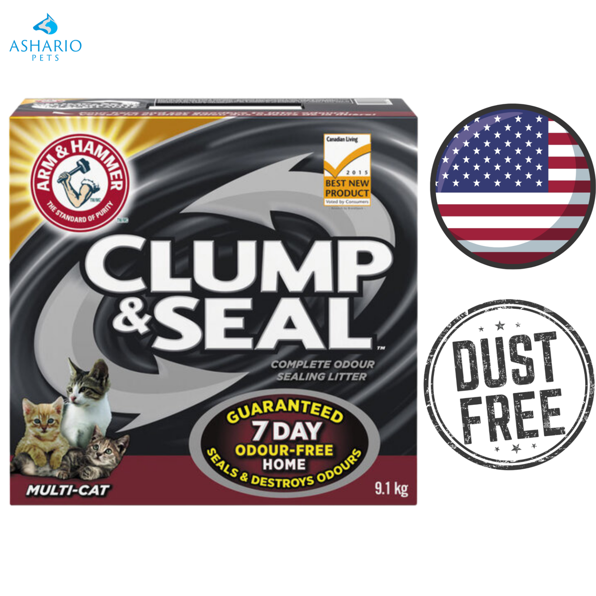 Arm & Hammer - Clump & Seal Multi-Cat Cat Litter