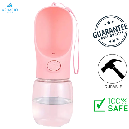 Ashario Pets - Portable Pets Water Bottle Dispenser