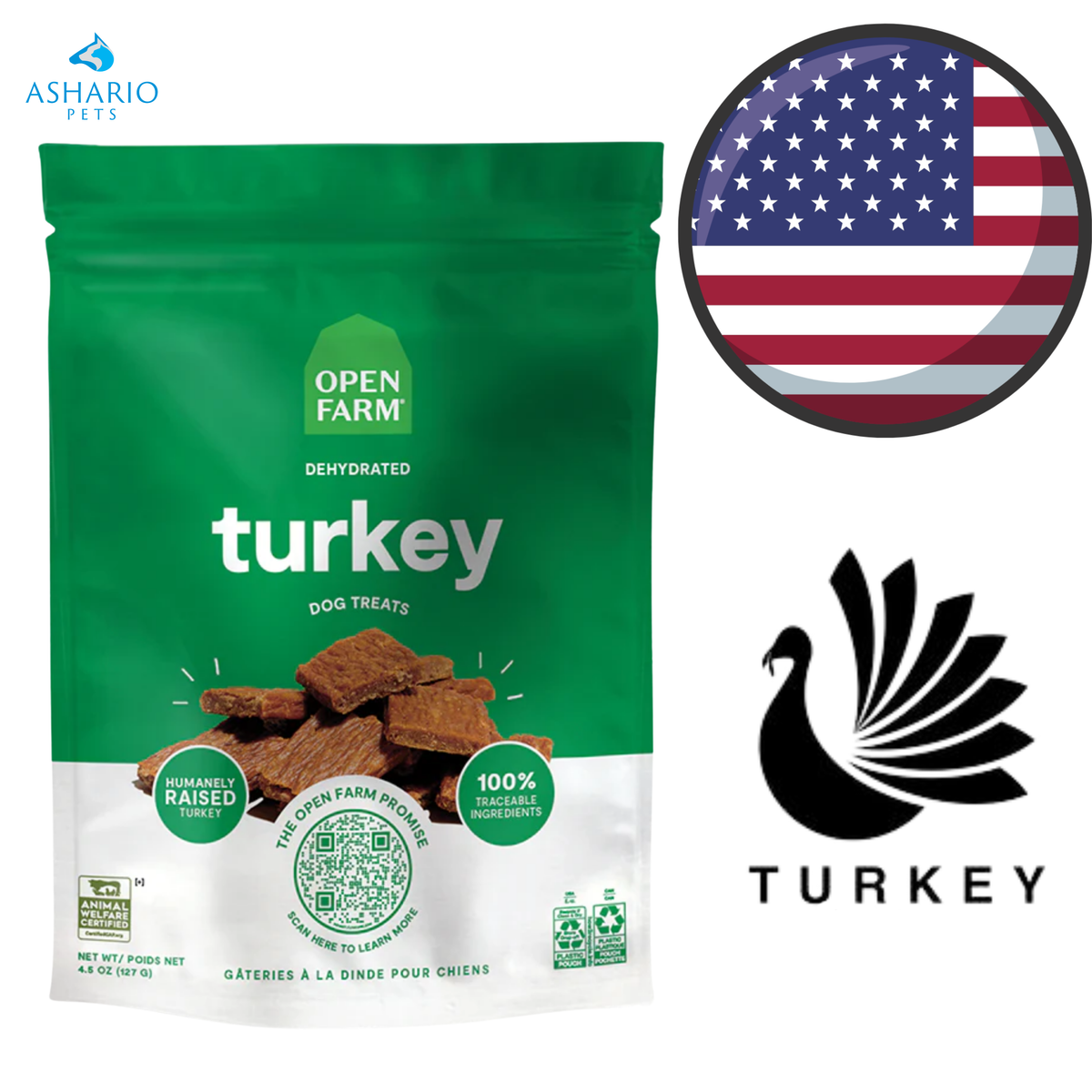 Open Farm - Turkey Dehydrated Dog Treats