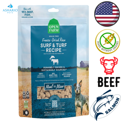 Open Farm - Grain Free Surf & Turf Freeze Dried Dog Food