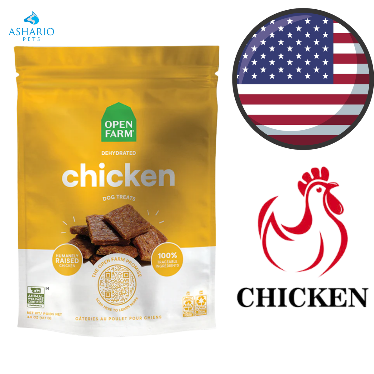 Open Farm - Chicken Dehydrated Dog Treats